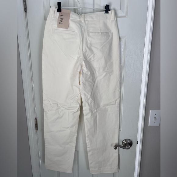 NWT| Frank & Oak Classic Cream Straight Leg Pants for Women, Size 4 - Picture 5 of 6